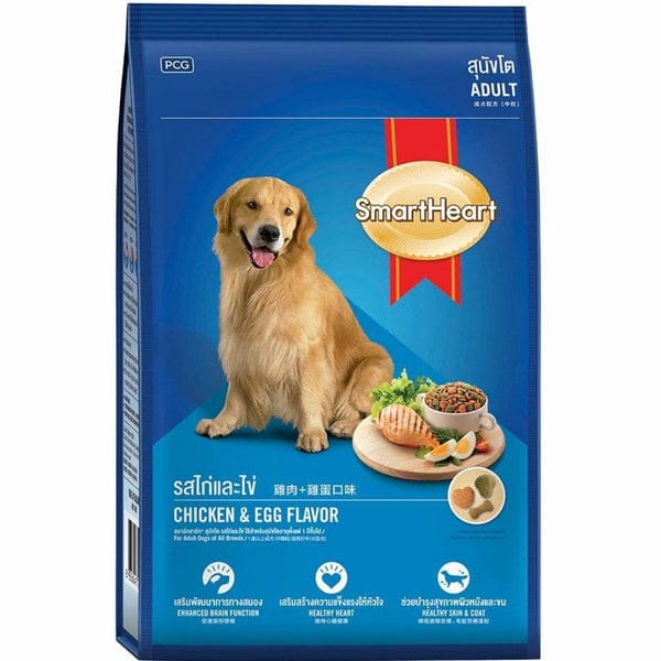 Smart Heart Adult Chicken & Egg Flavor Dog Dry Food 1.5 kg