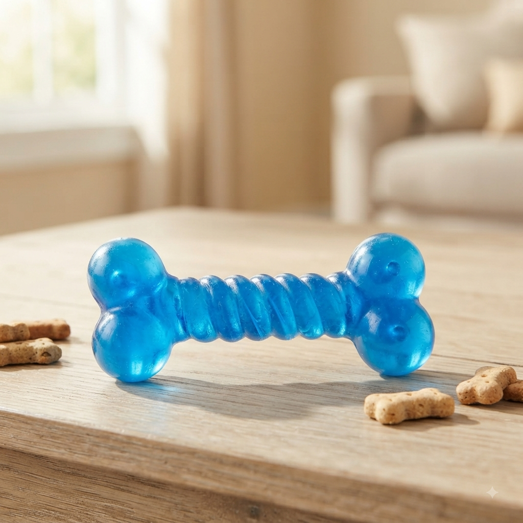 Crystal Twin Bone Chew Toy - 13 cm