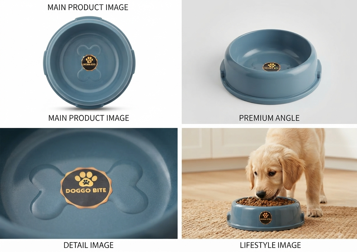 Bone-Shaped Pet Bowl