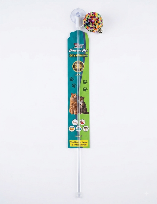 Pom-Pom Cat Teaser Stick