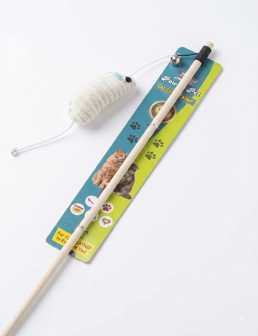 Mouse Chaser Cat Teaser Stick