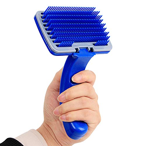Self Slicker Brush with Plastic Bristles