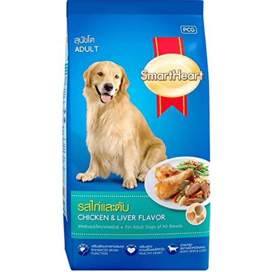 Smart Heart Adult Chicken & Liver Flavor Dog Dry Food 1.5 kg