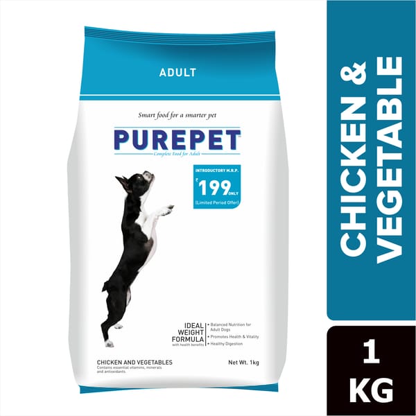 Purepet Chicken & Vegetable Adult Dry Dog Food