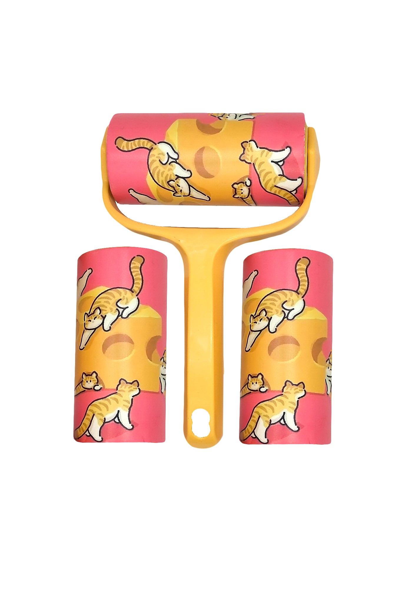 Sticky Pet Hair Removal Roller - 3 Rolls, 10 Leaves Each