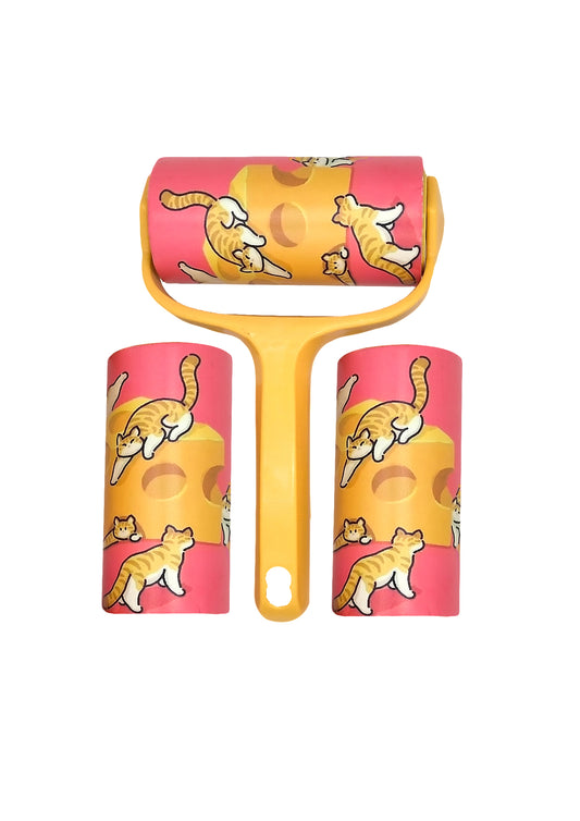 Sticky Pet Hair Removal Roller - 3 Rolls, 10 Leaves Each